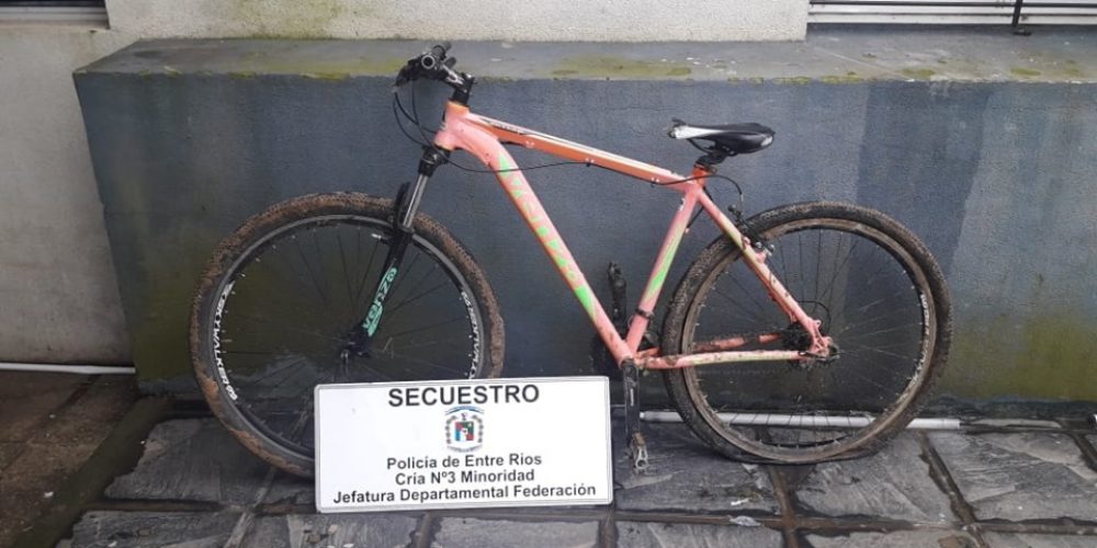 Federación: Se recupero Bicicleta robada