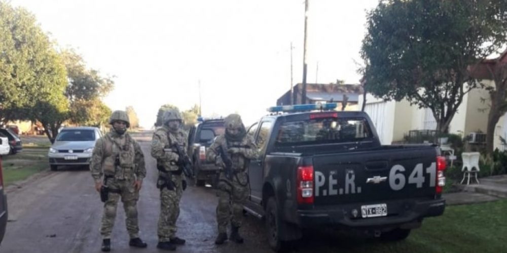 Megaoperativo antidrogas en cinco localidades entrerrianas: 3 detenidos y 88 identificados