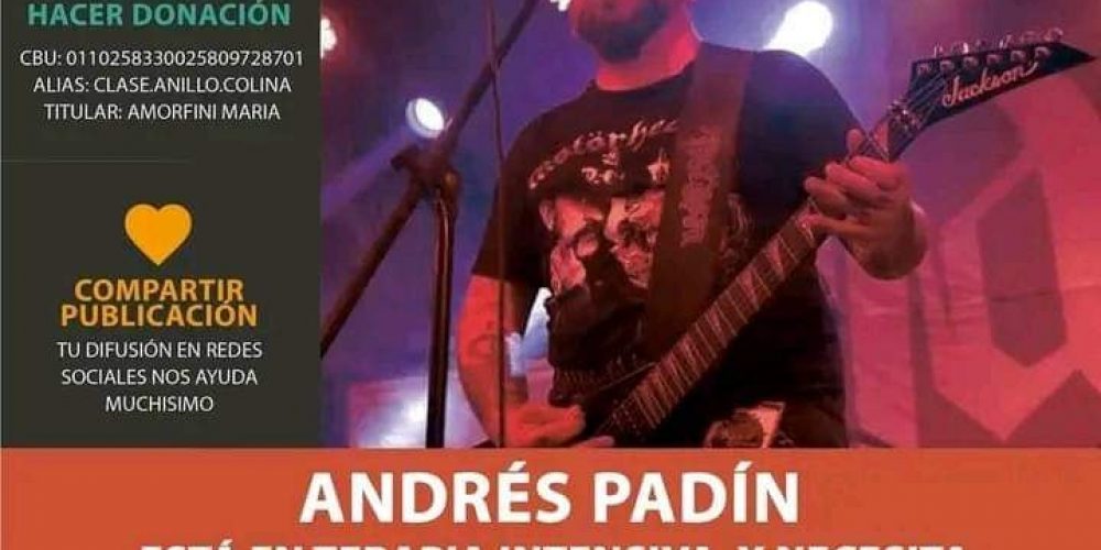 Zapada Solidaria para ayudar a Andrés Padin