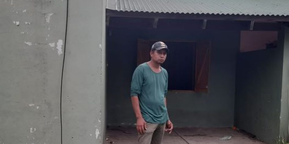 El vecino Julio González recuperó su vivienda