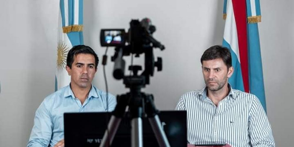 Claudio Gómez mantuvo una video reunión con el Ministro Hugo Ballay