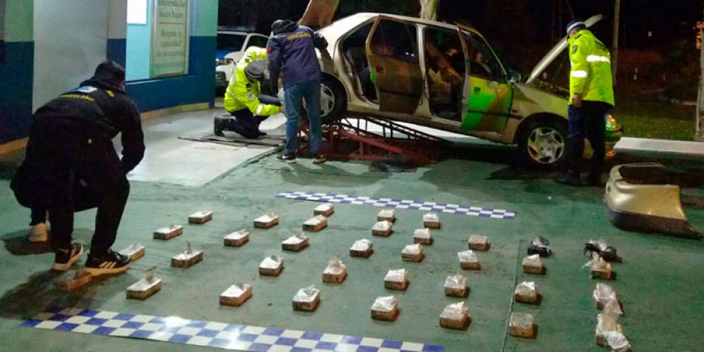 Secuestran 36 kilos de cocaína a sujetos que ingresaban a Entre Ríos por Ruta 14