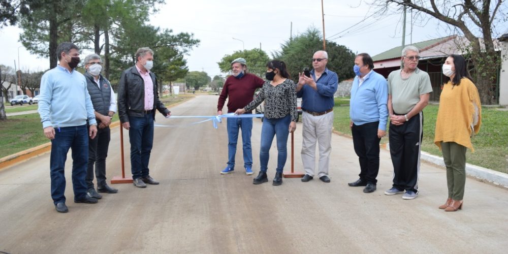 Chajari: Se inauguró oficialmente la obra de pavimento de Av. 25 de Mayo