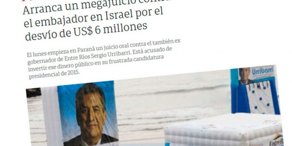El inicio del megajuicio al embajador Urribarri capta la atención de medios nacionales