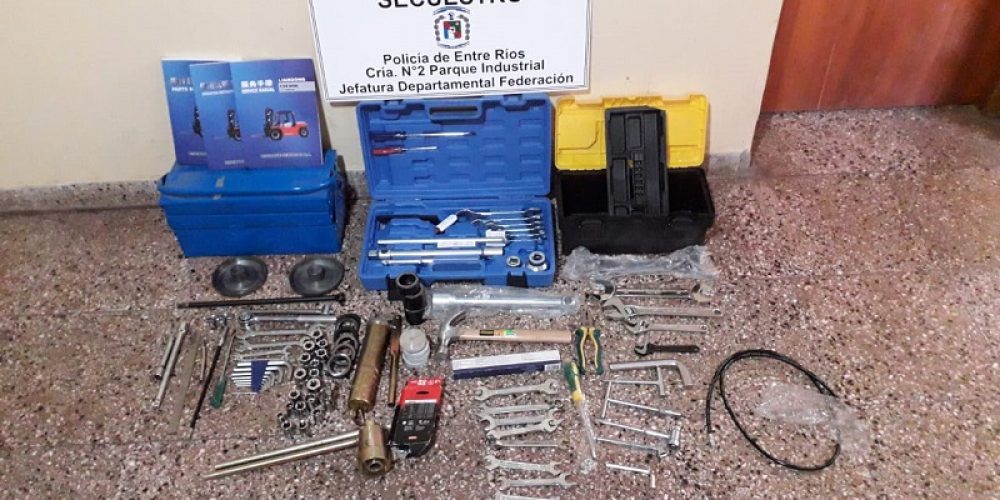Federación: recuperaron herramientas robadas en el Ex -Emplazamiento