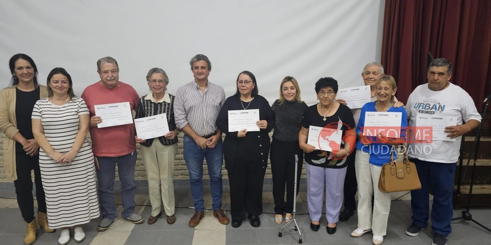 CAFESG realizó en Federación el cierre del Programa Barrios y Pueblos