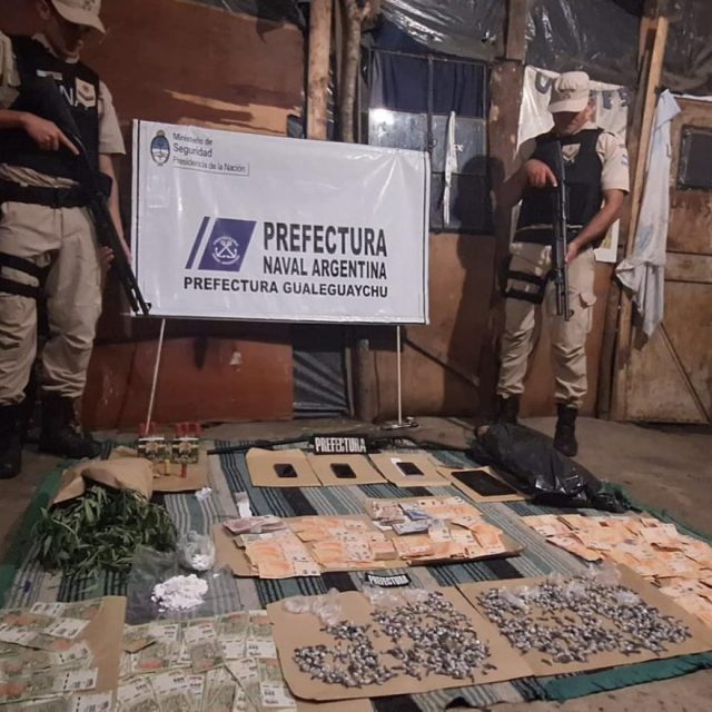 Prefectura desbarató una banda que vendía drogas en Gualeguaychú y en diversas cárceles