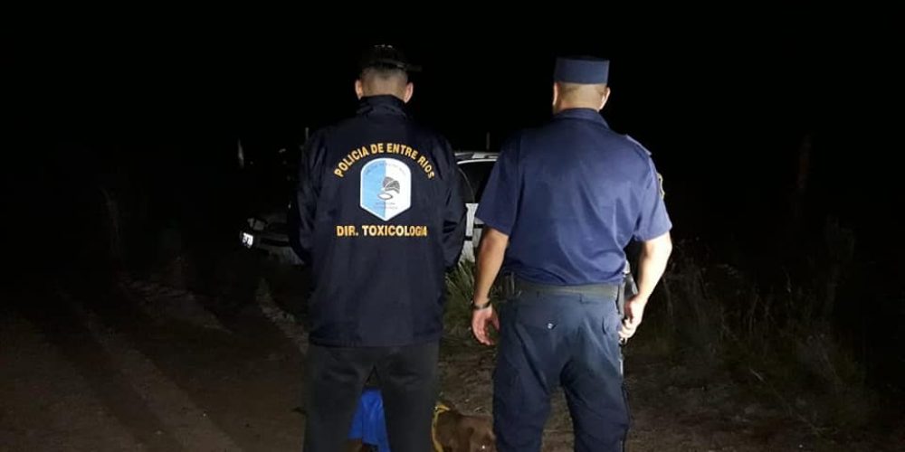 Secuestro de droga: 2 Masculinos de Federación detenidos