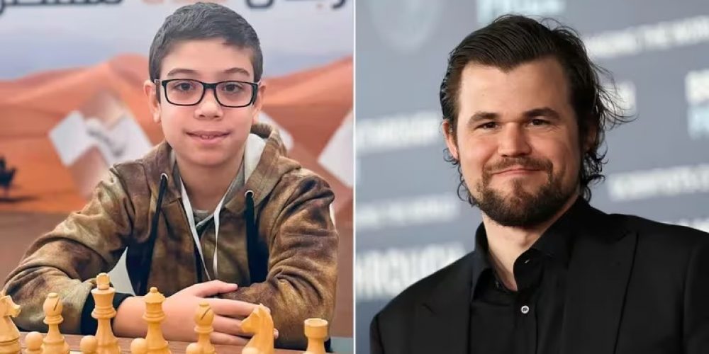 Impacto en el ajedrez: el argentino Faustino Oro, de 10 años, derrotó a Magnus Carlsen, el mejor jugador del mundo